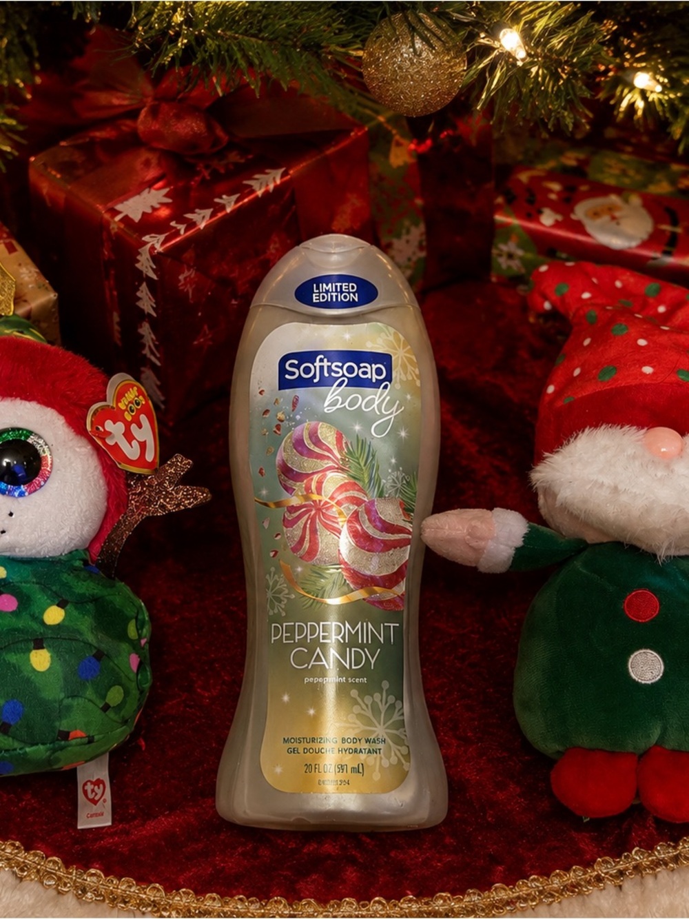 Body Peppermint Candy Moisturizing Body Wash - Limited Edition plus 2 TY